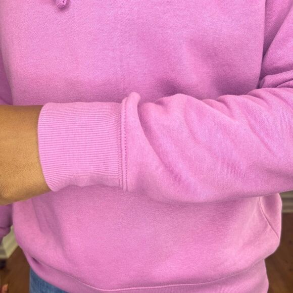 NWOT FILA Women's Logo Embroidered Long Sleeve Hoodie Mulberry - Picture 6 of 7